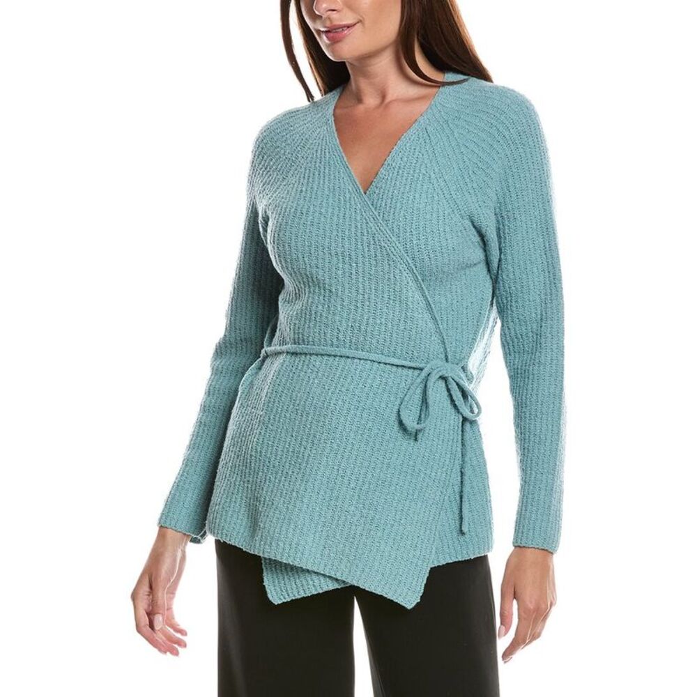 Eileen Fisher Womens  V-Neck Cardigan, Blue